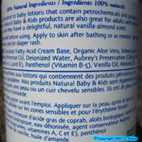 (image for) Aubrey Organics vegederm NATURAL Baby & Kids Body Lotion