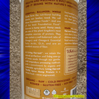 (image for) LIVING HARVEST ORGANIC HEMP PROTEIN powder VANILLA SPICE