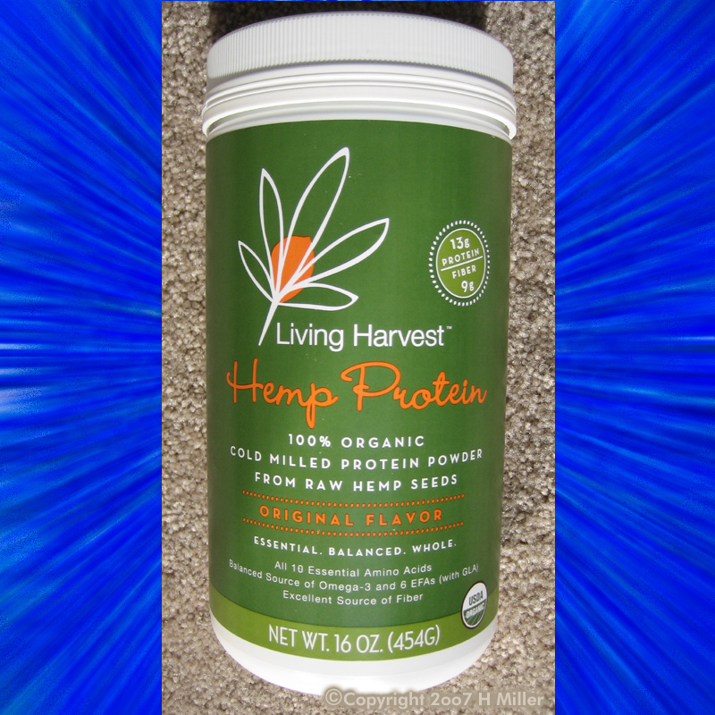 (image for) LIVING HARVEST ORGANIC HEMP PROTEIN powder 16 oz