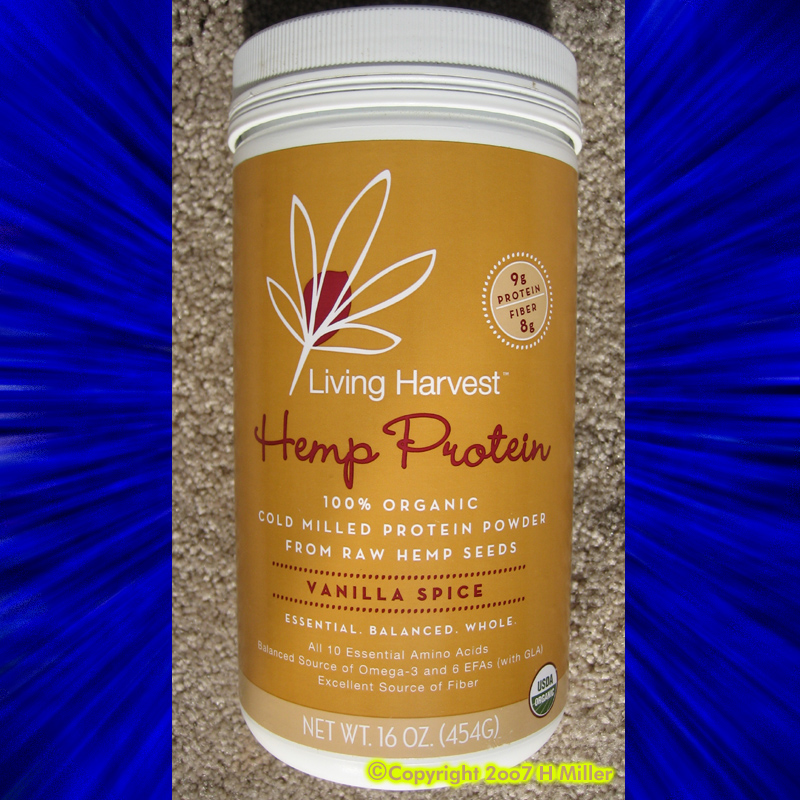 (image for) LIVING HARVEST ORGANIC HEMP PROTEIN powder VANILLA SPICE