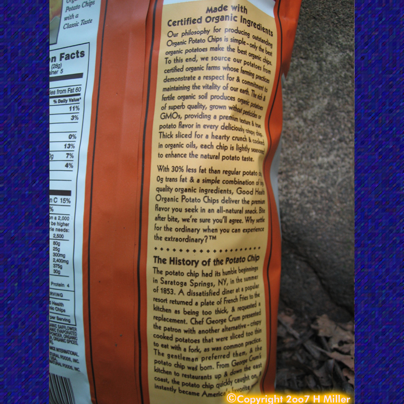 (image for) Organic BBQ Potato Chips 5 oz