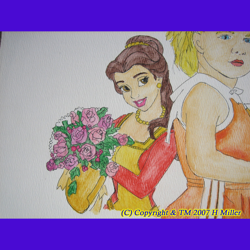 (image for) YOUR LITTLE GIRL WITH DISNEY PRINCESSES PORTRAIT!