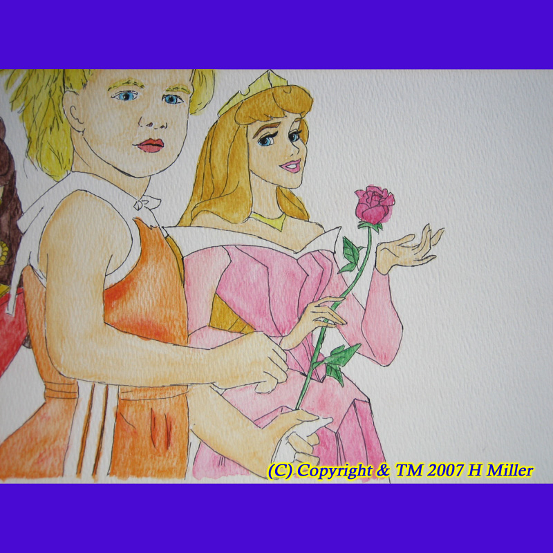 (image for) YOUR LITTLE GIRL WITH DISNEY PRINCESSES PORTRAIT!