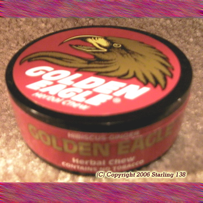(image for) GOLDEN EAGLE Herbal Chew NO Tobacco DIP HIBISCUS GINGER