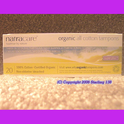 (image for) Natracare 20 ORGANIC 100% cotton tampons SUPER PLUS