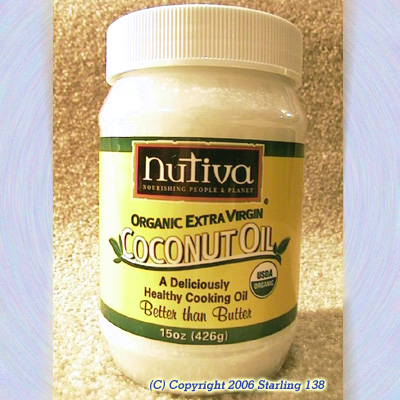 (image for) Nutiva ORGANIC EXTRA VIRGIN COCONUT OIL 15 oz