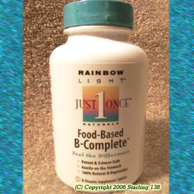 (image for) Rainbow Light Food-Based B Complete Vitamin Supplement